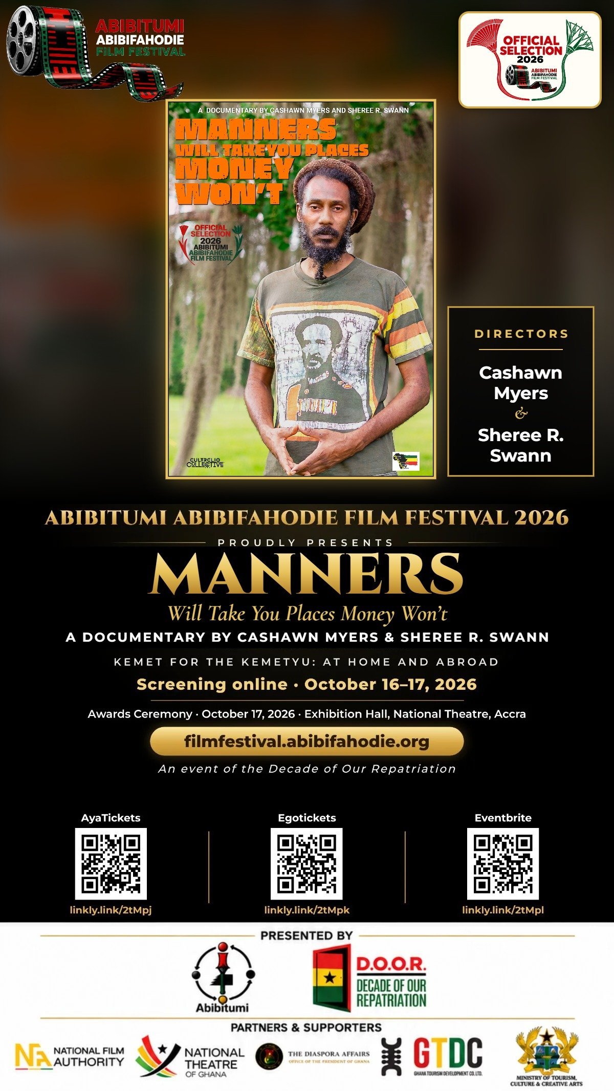 AAFF 2026 — Celebrate Black Cinema | 16–17 October