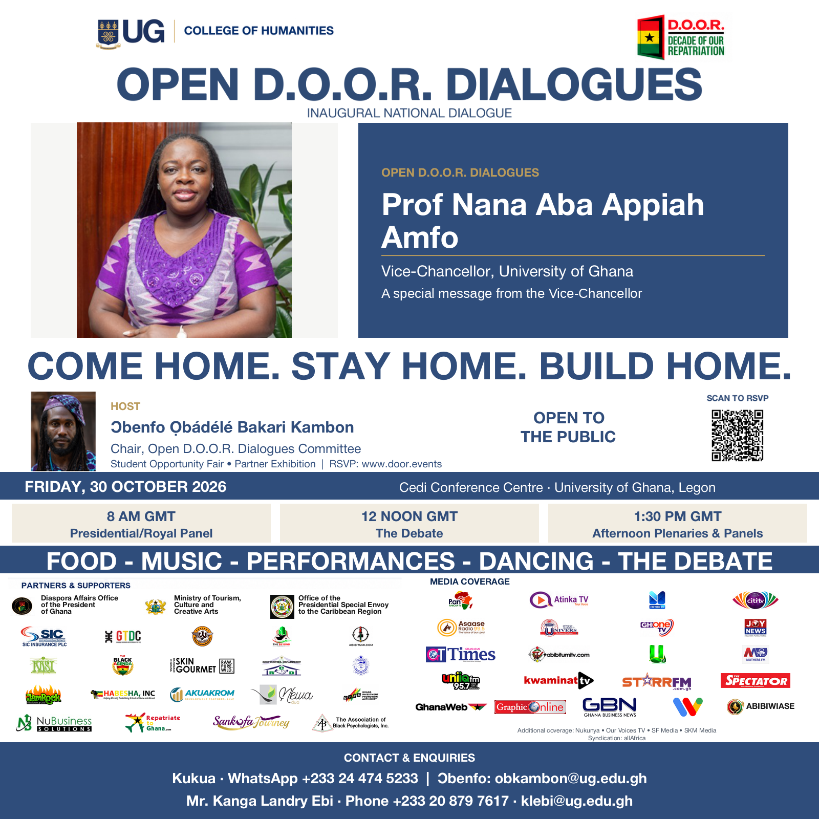 2 days left — Open D.O.O.R. Dialogues with Prof. Nana Aba Appiah Amfo