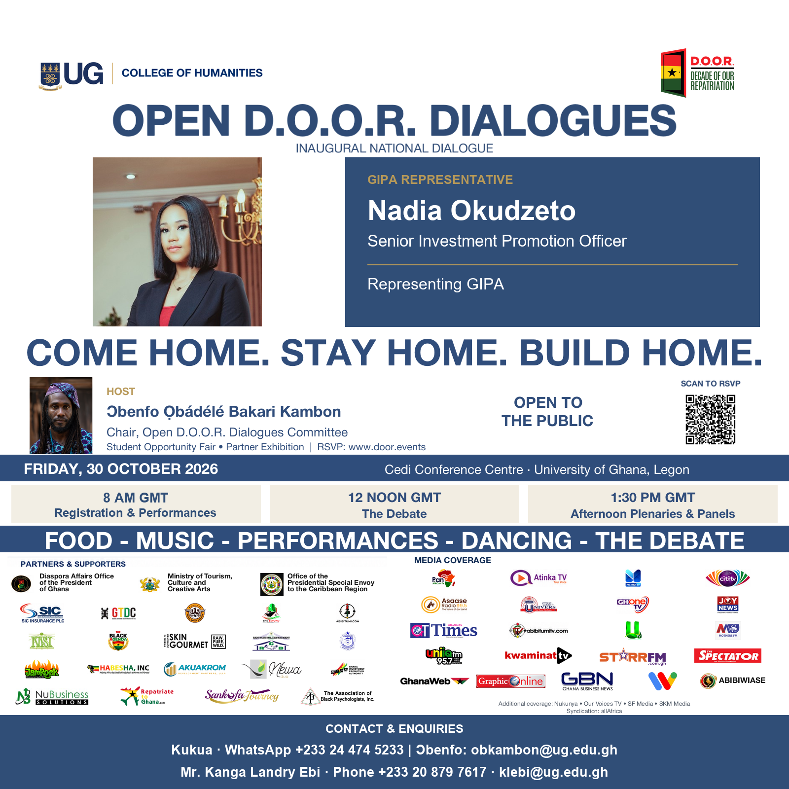 2 days to go — Nadia Okudzeto represents GIPA | Open D.O.O.R. Dialogues